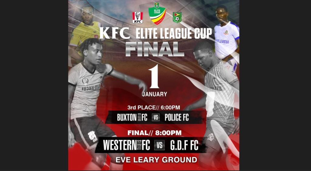 Western Tigers, GDF to clash in GFF-KFC Elite League Cup final on January 1