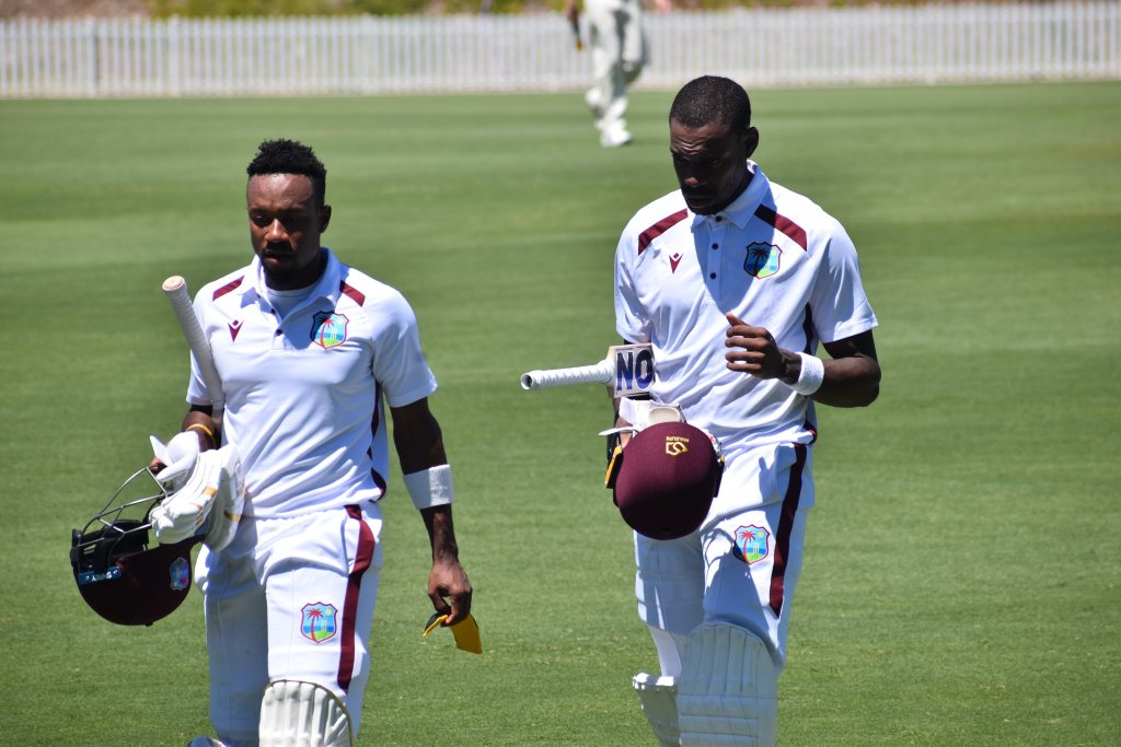 Brathwaite, Hodge and Greaves hit half-centuries in warm-up match