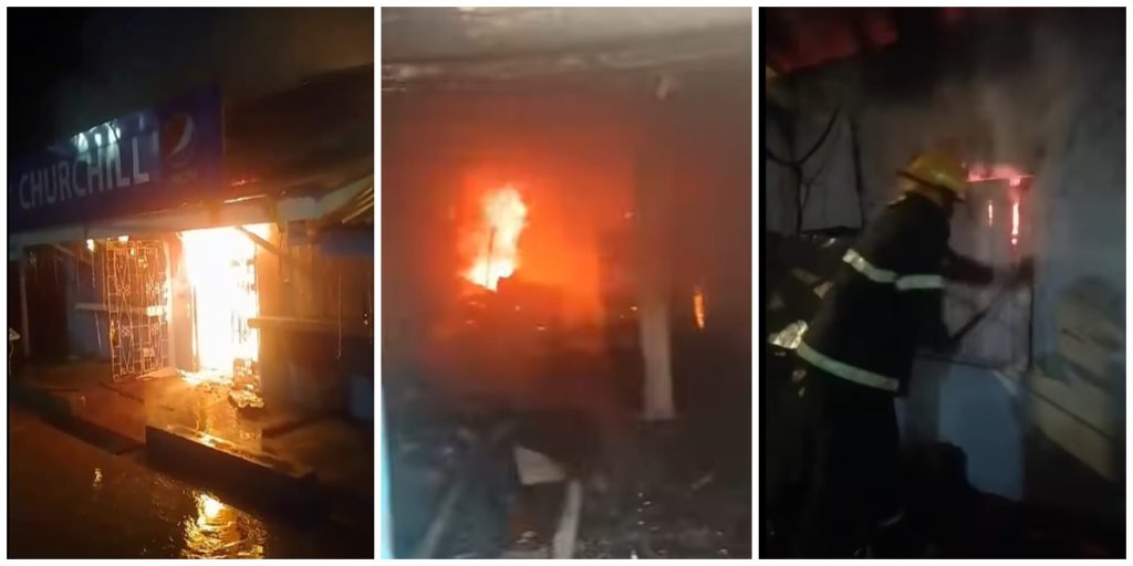 17 fires in 10 days, Timehri supermarket destroyed in latest conflagration