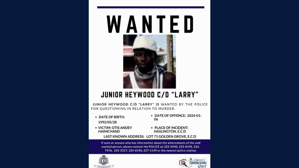 Golden Grove man wanted for murder