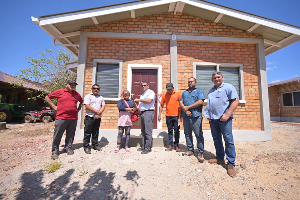 Another commitment fulfilled as Lethem residents get keys to $3M clay brick houses
