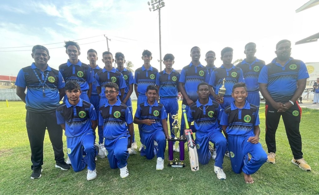 Demerara U-15s win thriller against Berbice to lift Inter-county title