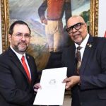 Ambassador Van West Charles presents credentials to Venezuela