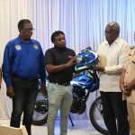 Courts gifts Police Force helmets, motorcycle to improve road safety