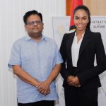 Miss World Guyana briefs Finance Minister on Financial Literacy Project