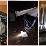 Police find gun, narcotics at makeshift mining camp