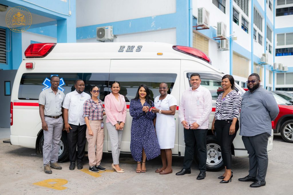 First Lady donates ambulance to GPHC’s paediatric ward