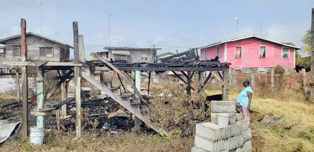 Security guard’s house destroyed by fire