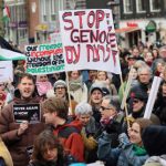 Gaza : à Amsterdam, des manifestants protestent contre la présence du président israélien