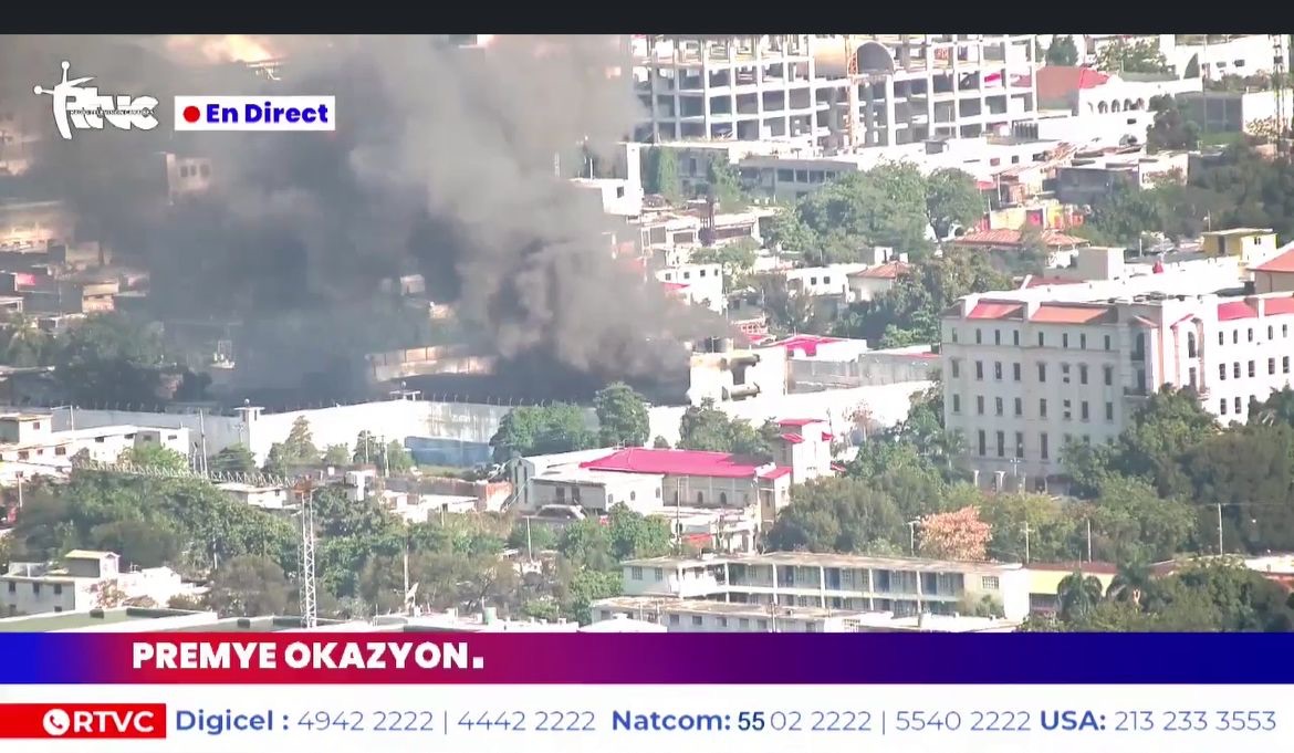Haïti : incendie au pénitencier national