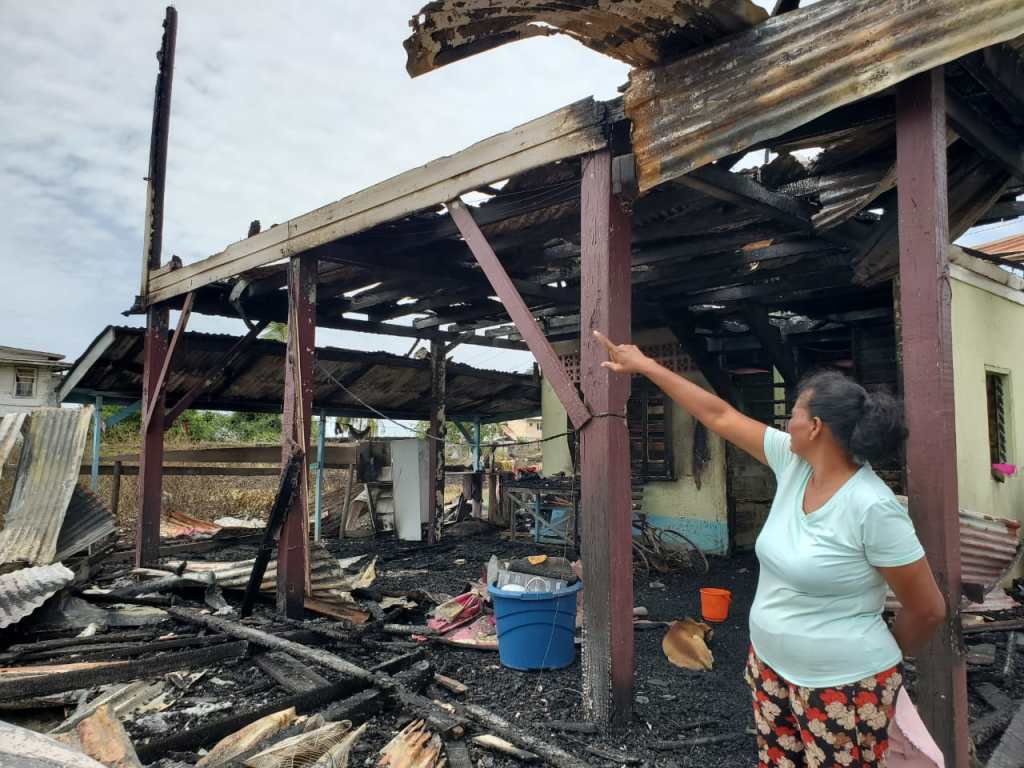 Five homeless after fire ravages Rose Hall house