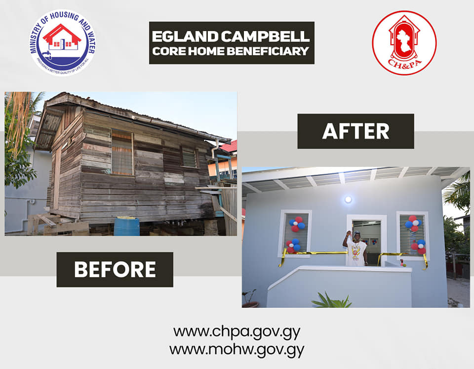 Fire victim among four ECD families to become homeowners