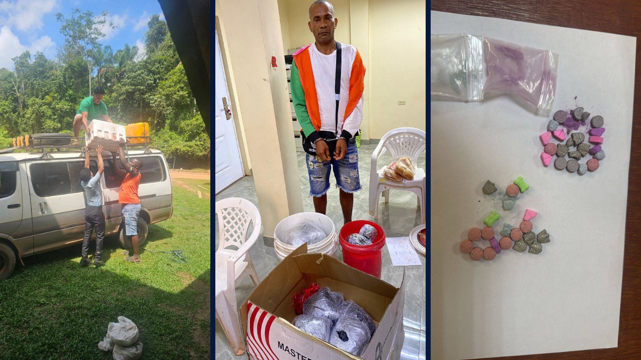 Police seize narcotics in Essequibo Coast and Lethem; two arrested