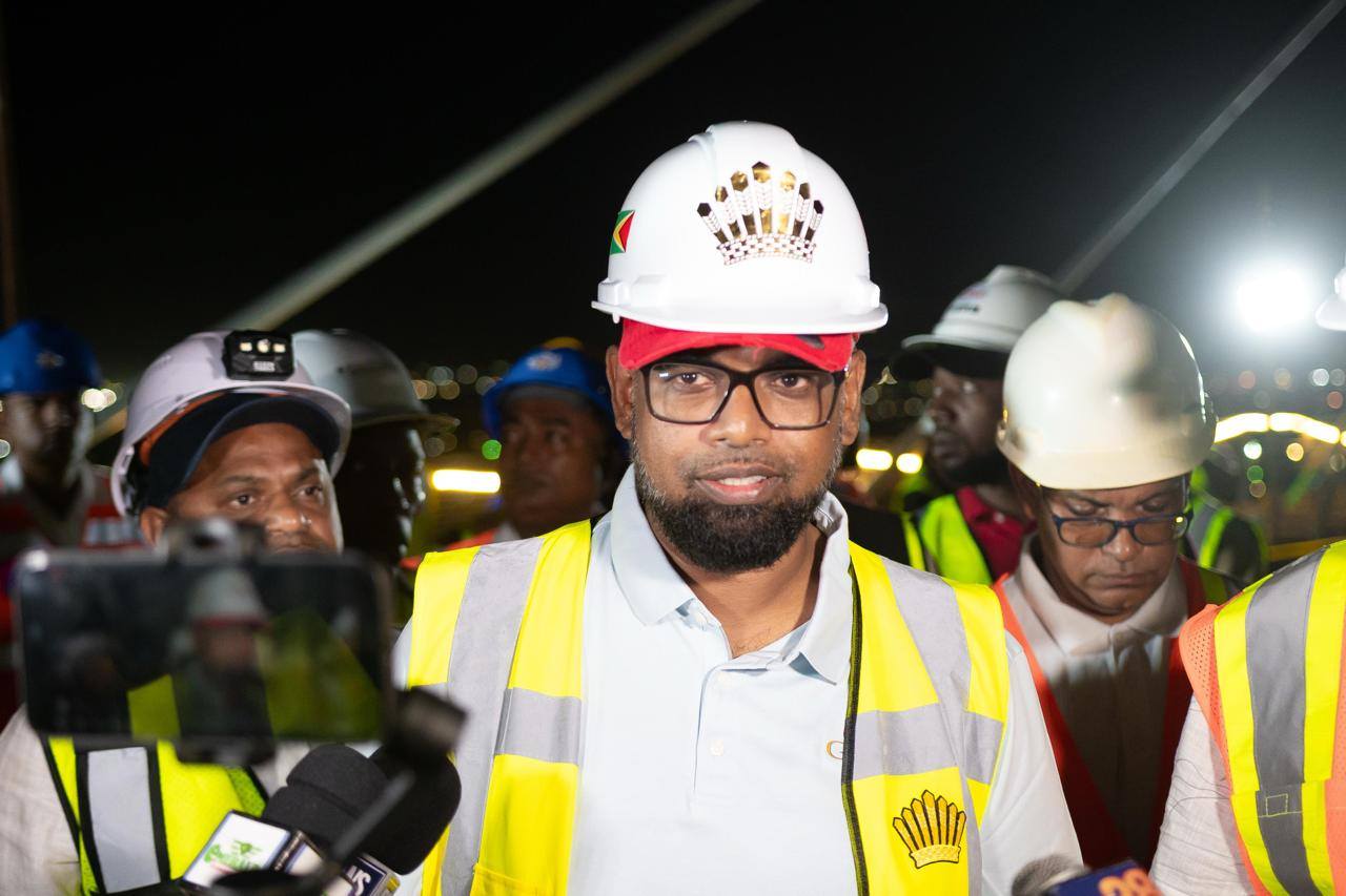 ‘Your jobs are secure’ – Pres. Ali assures old Demerara Bridge staff