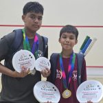 12-year-old Ethan Bulkan cops U-15, U-19 and Doubles titles at One Guyana Squash tournament