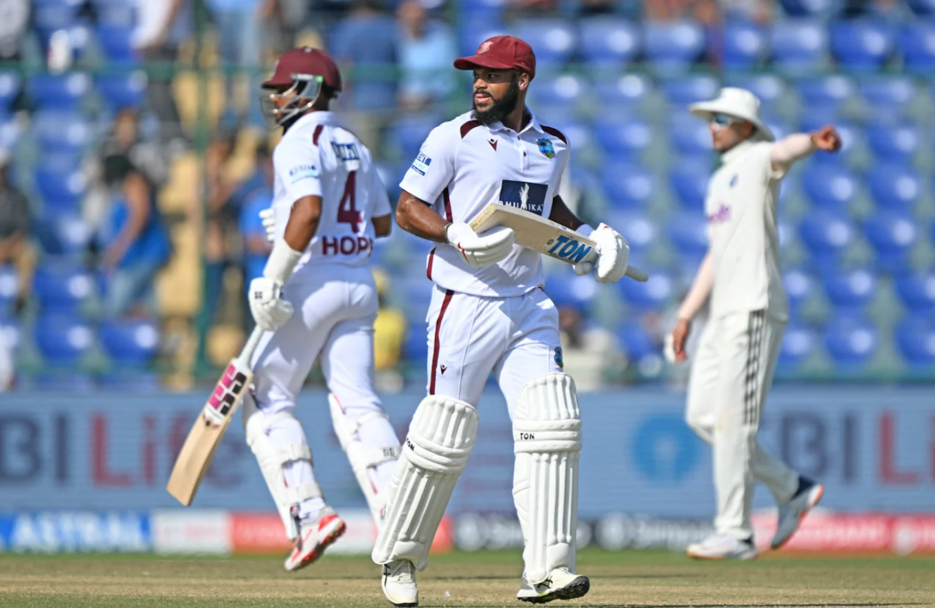 Campbell (87*), Hope (66*) lead fightback, but West Indies still behind India