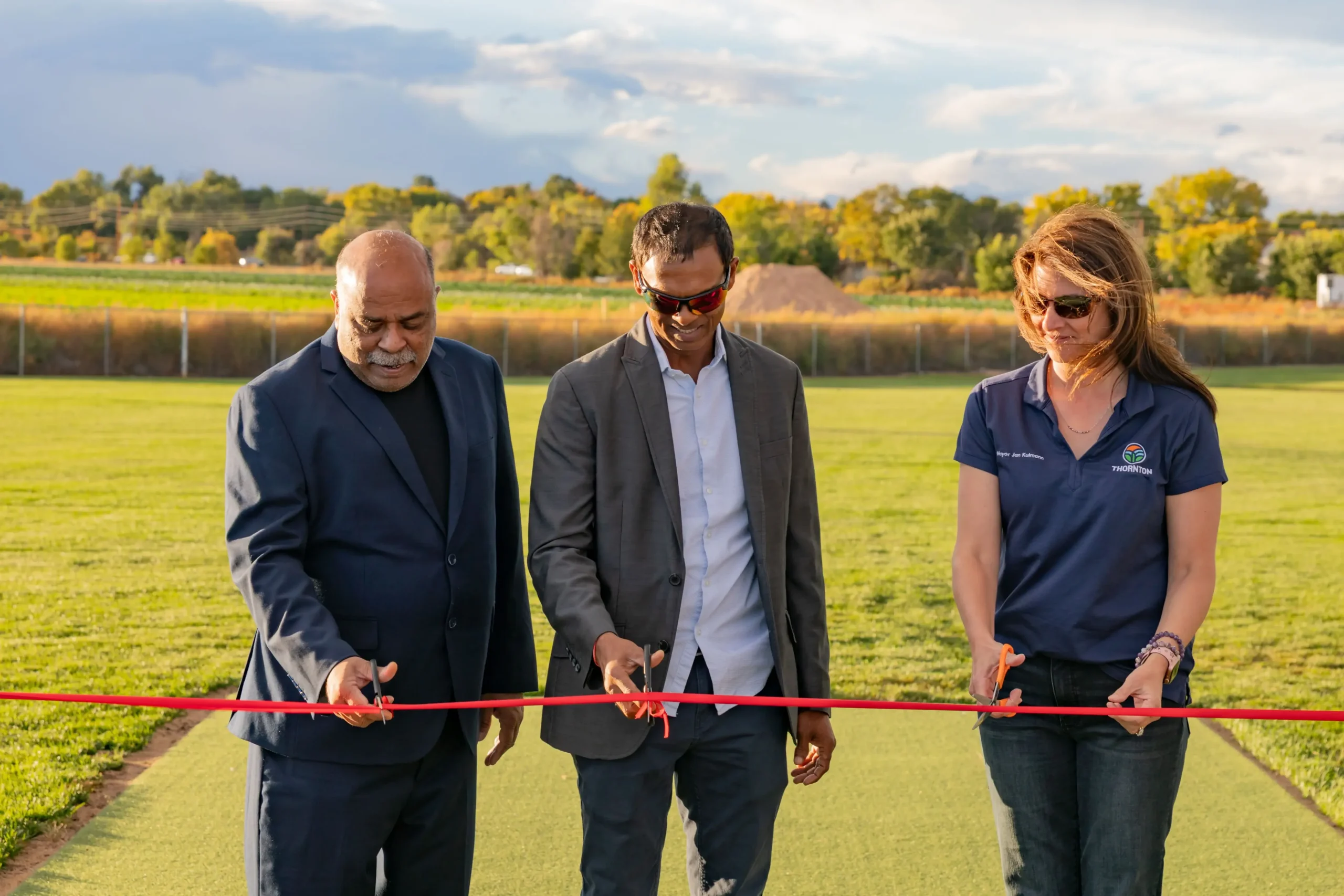 Shivnarine Chanderpaul inaugurates cricket field with lights in Colorado