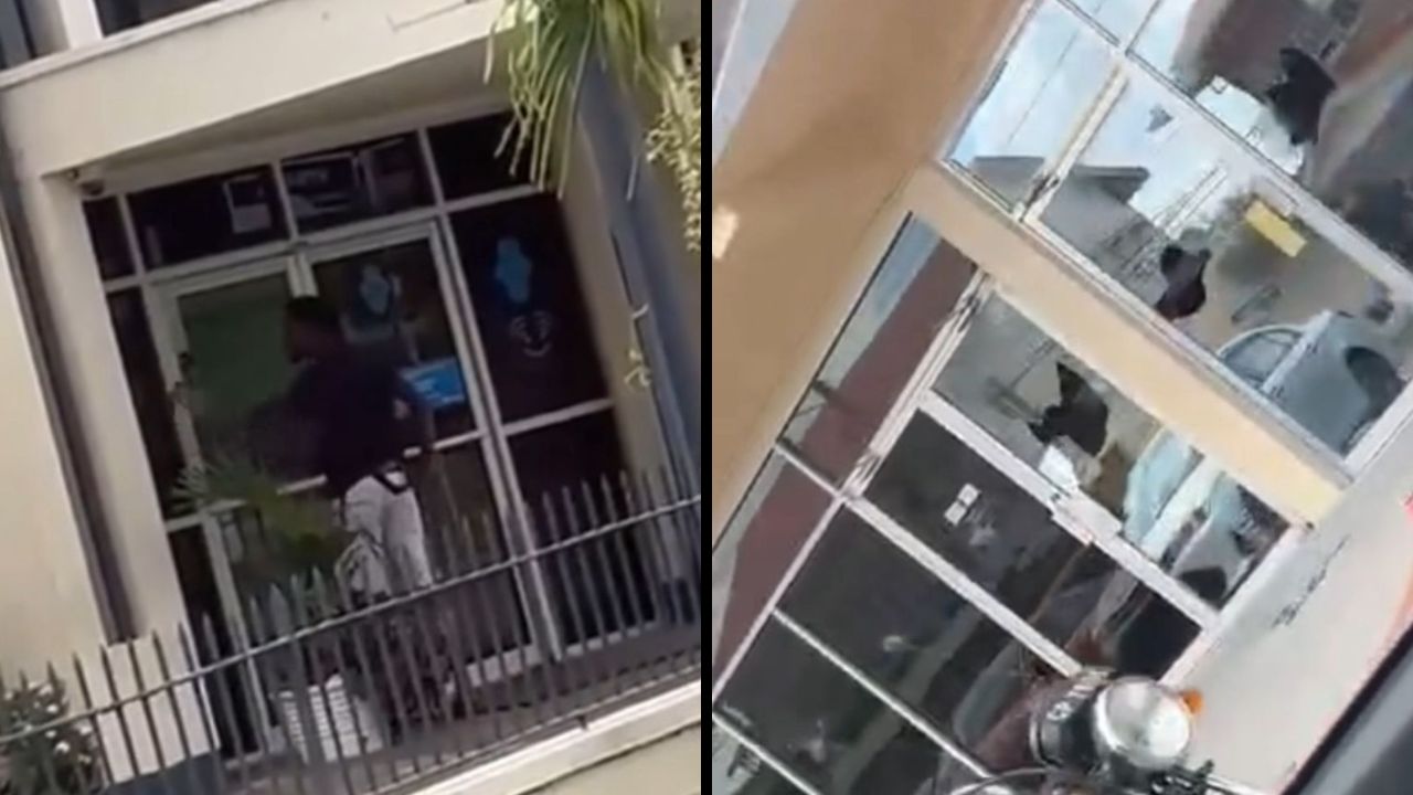 Man, believed to be mentally ill, vandalises two New Amsterdam banks