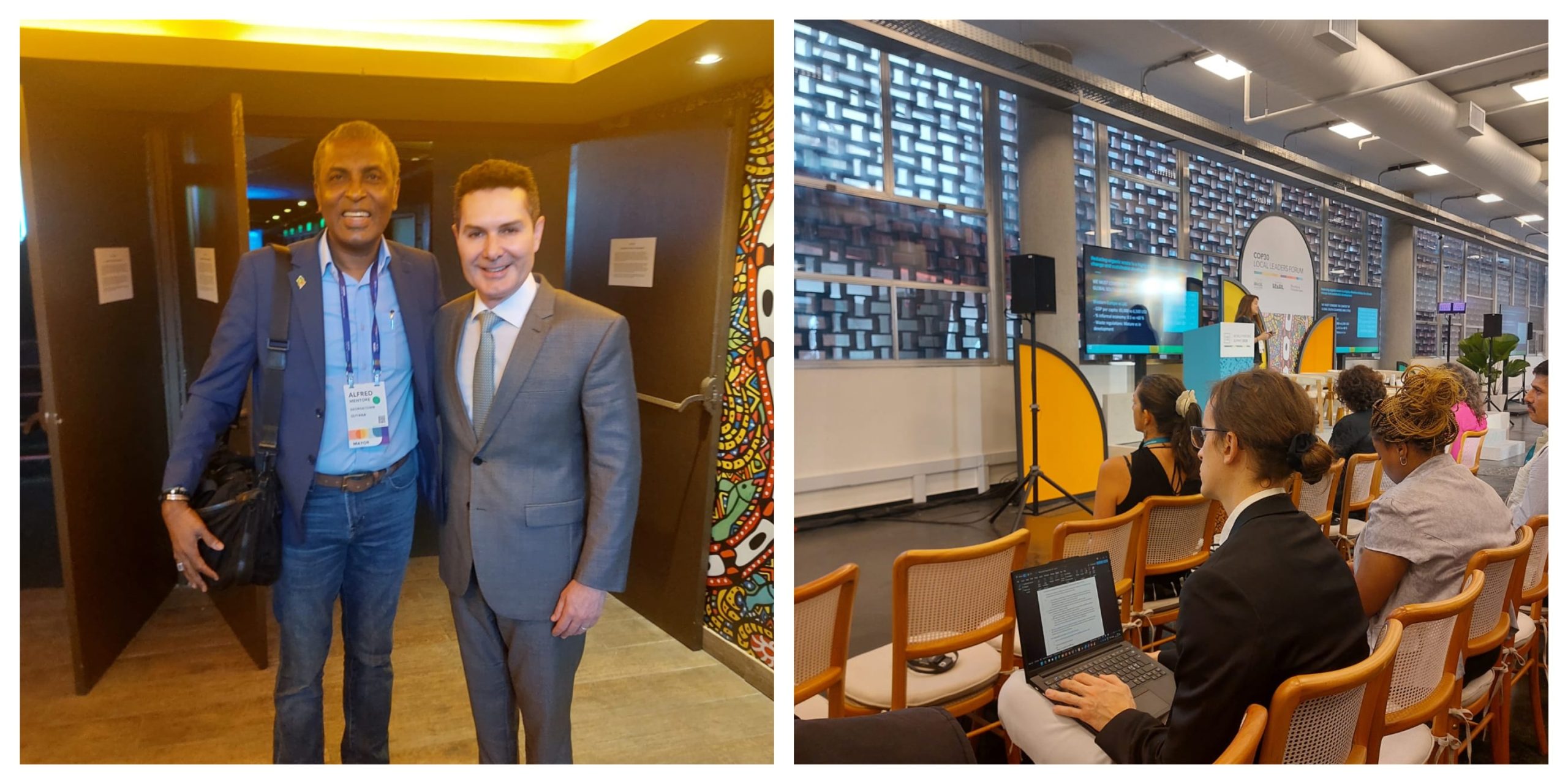 Mayor Mentore joins leaders in Rio to advance Georgetown’s climate resilience agenda