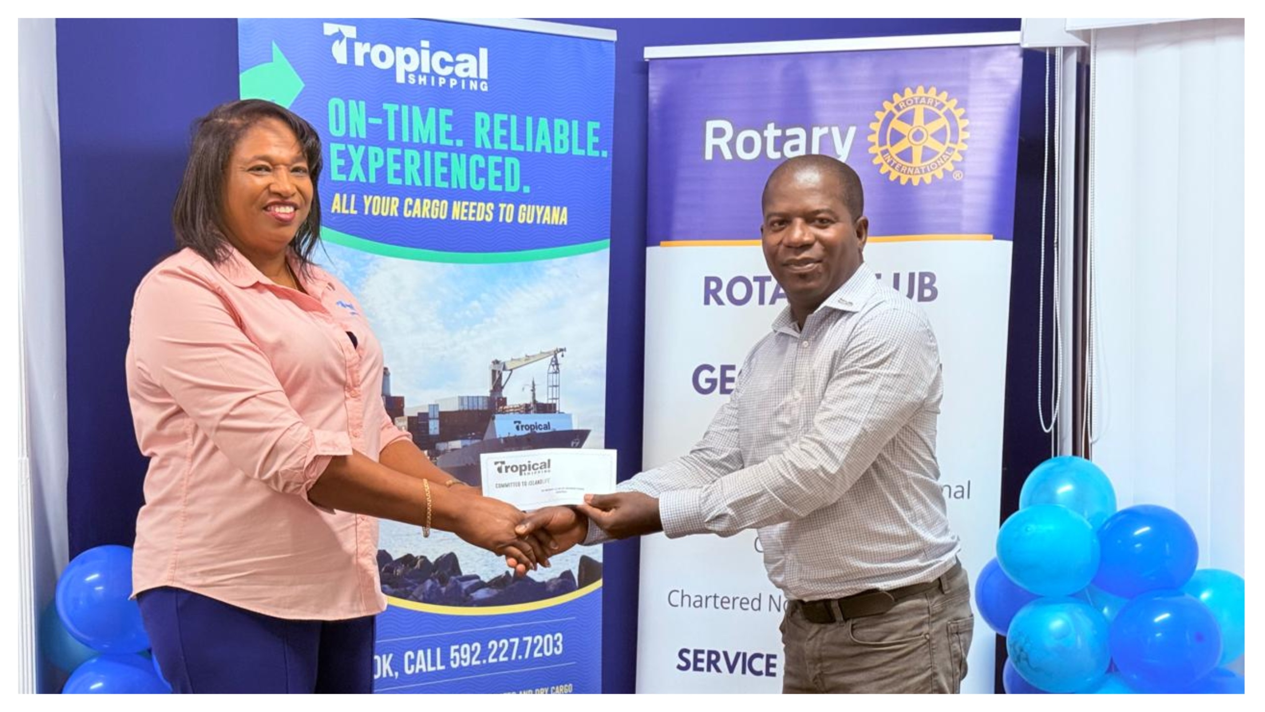 Tropical Shipping and Rotary Georgetown partner with focus on Youth Development