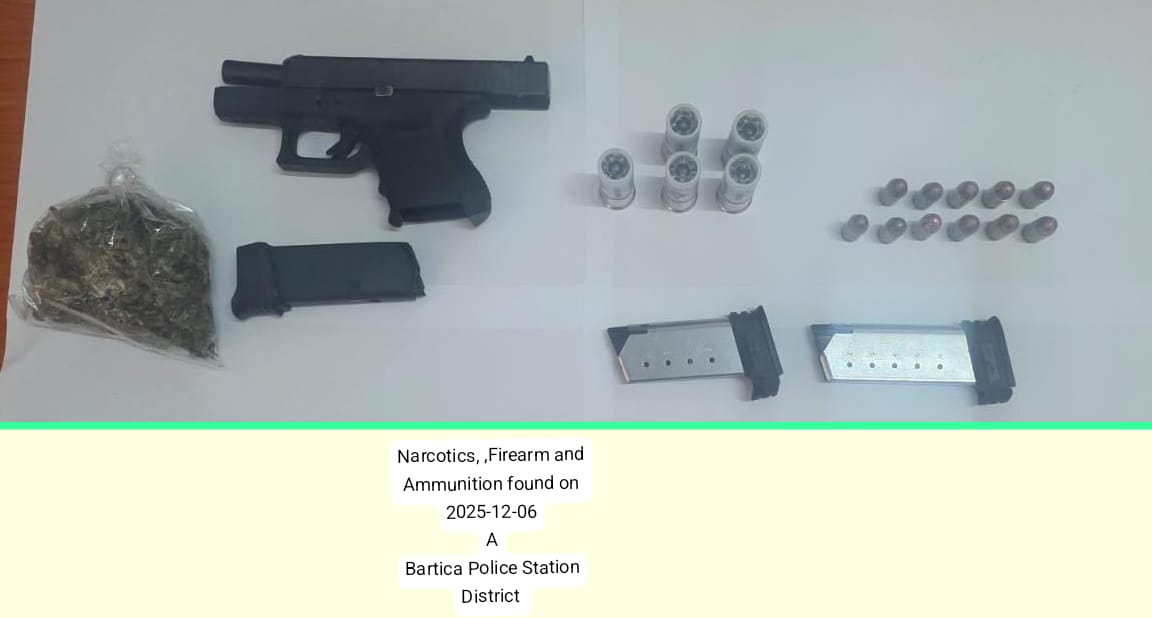 Police seize firearm, ammo and ganja during patrol in Region Seven