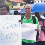 Thin crowd for APNU’s ‘cash grant protest’