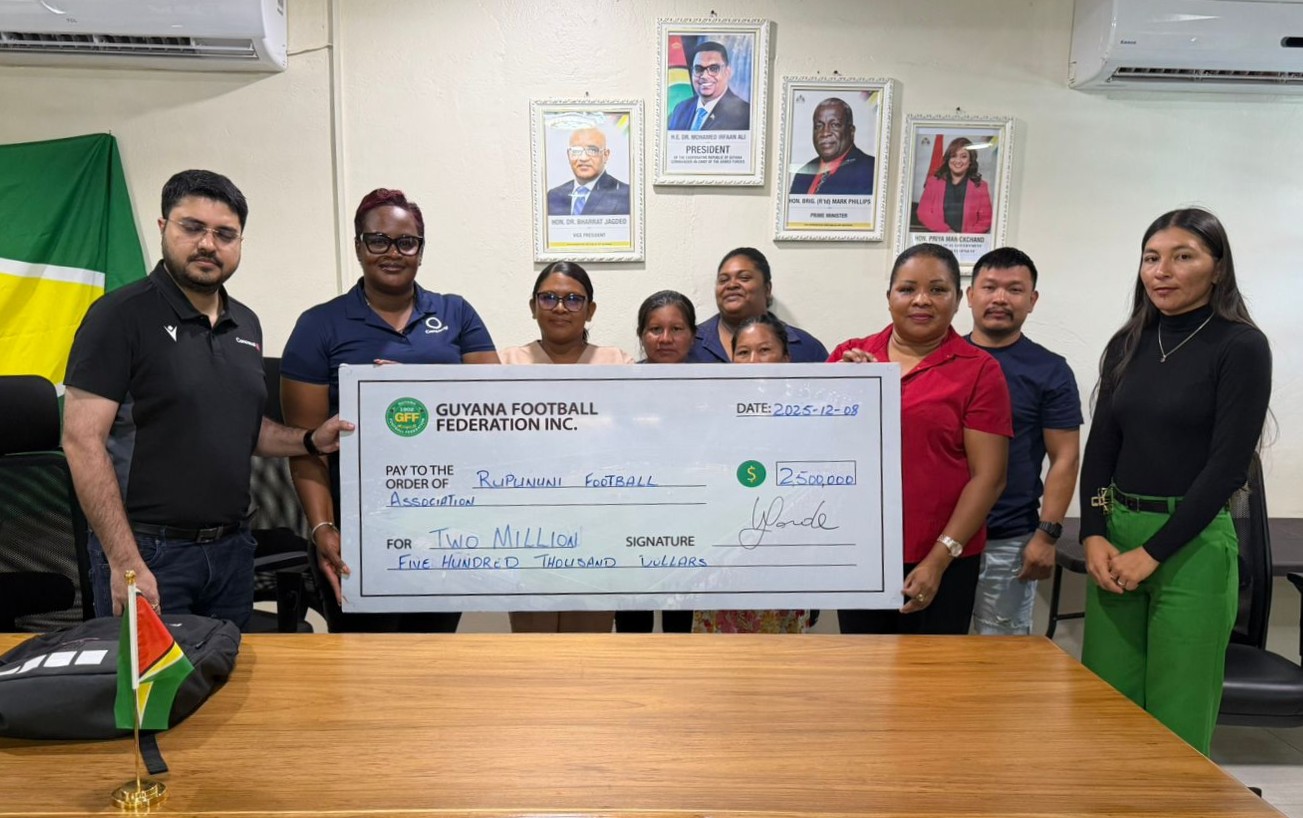 Rupununi FA Senior Women’s League gets G$2.5M contribution from GFF
