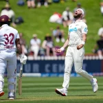 West Indies collapse from 153-4 to 205 all-out to give New Zealand upper hand
