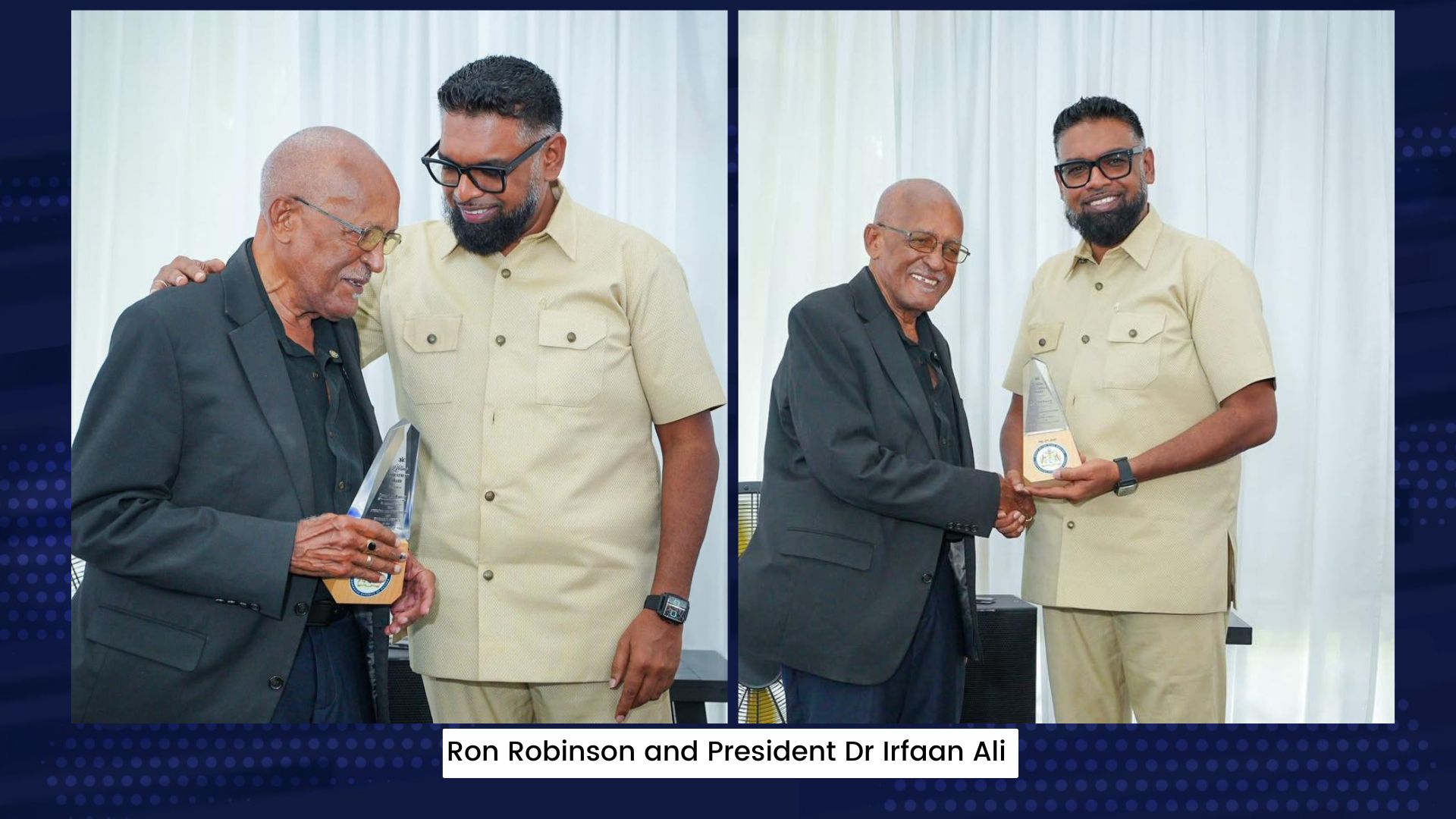 ‘A voice part of the nation’s soul’ – President Ali’s tribute to Ron Robinson