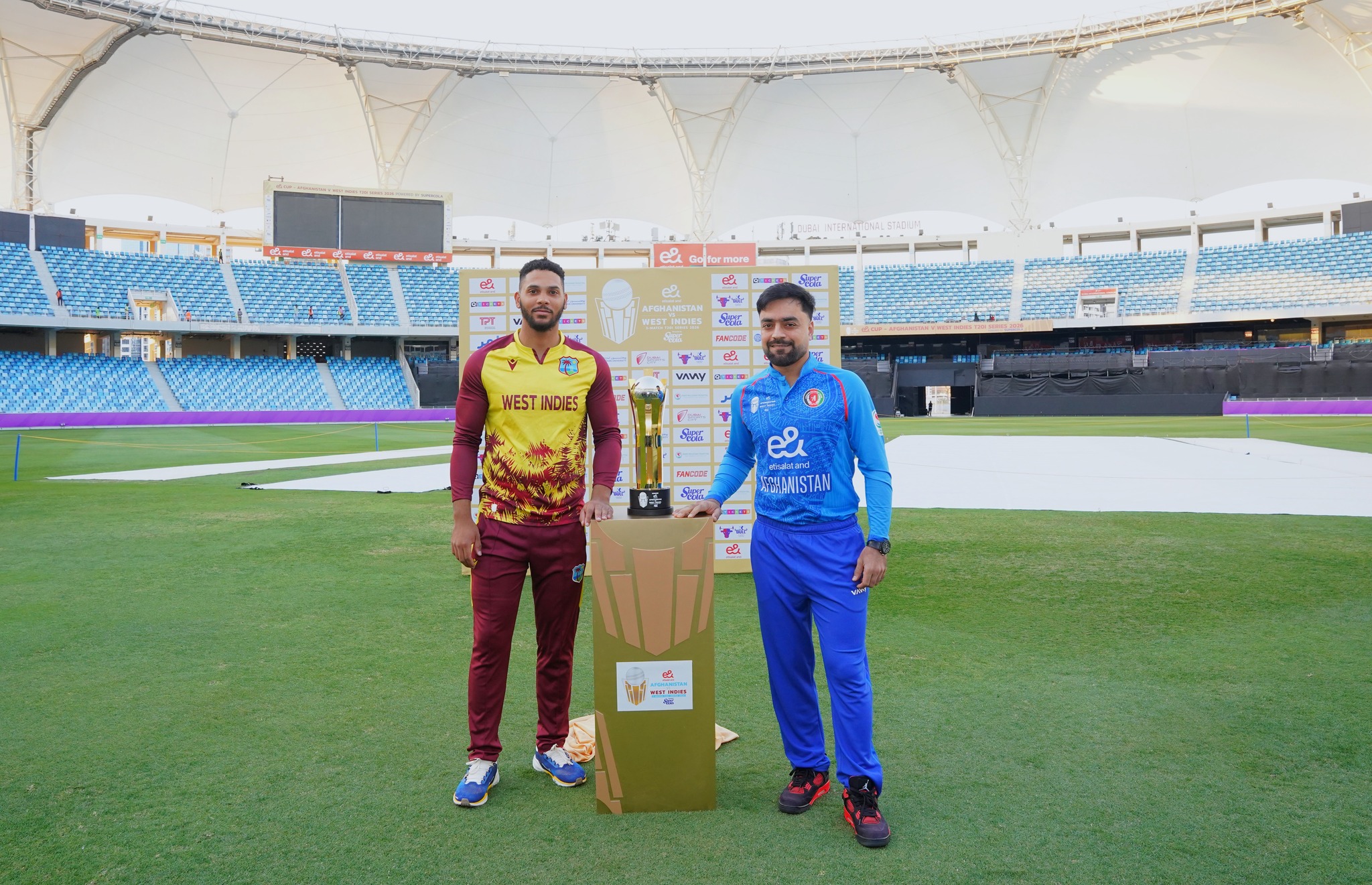 Rashid’s landmark, West Indies’ auditions headline T20I series in Dubai