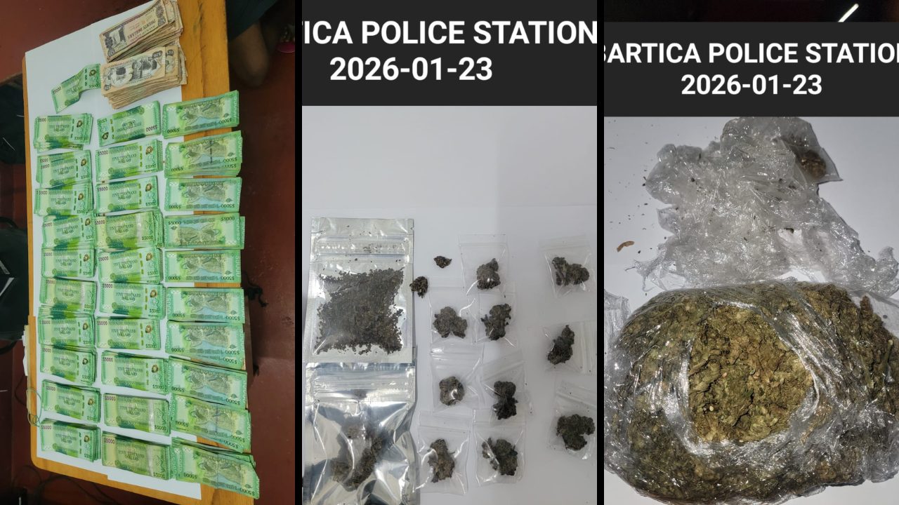 Ganja, $3 million cash found after Police operation in Bartica
