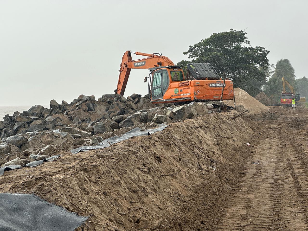$168M Cullen sea defence project 50% complete