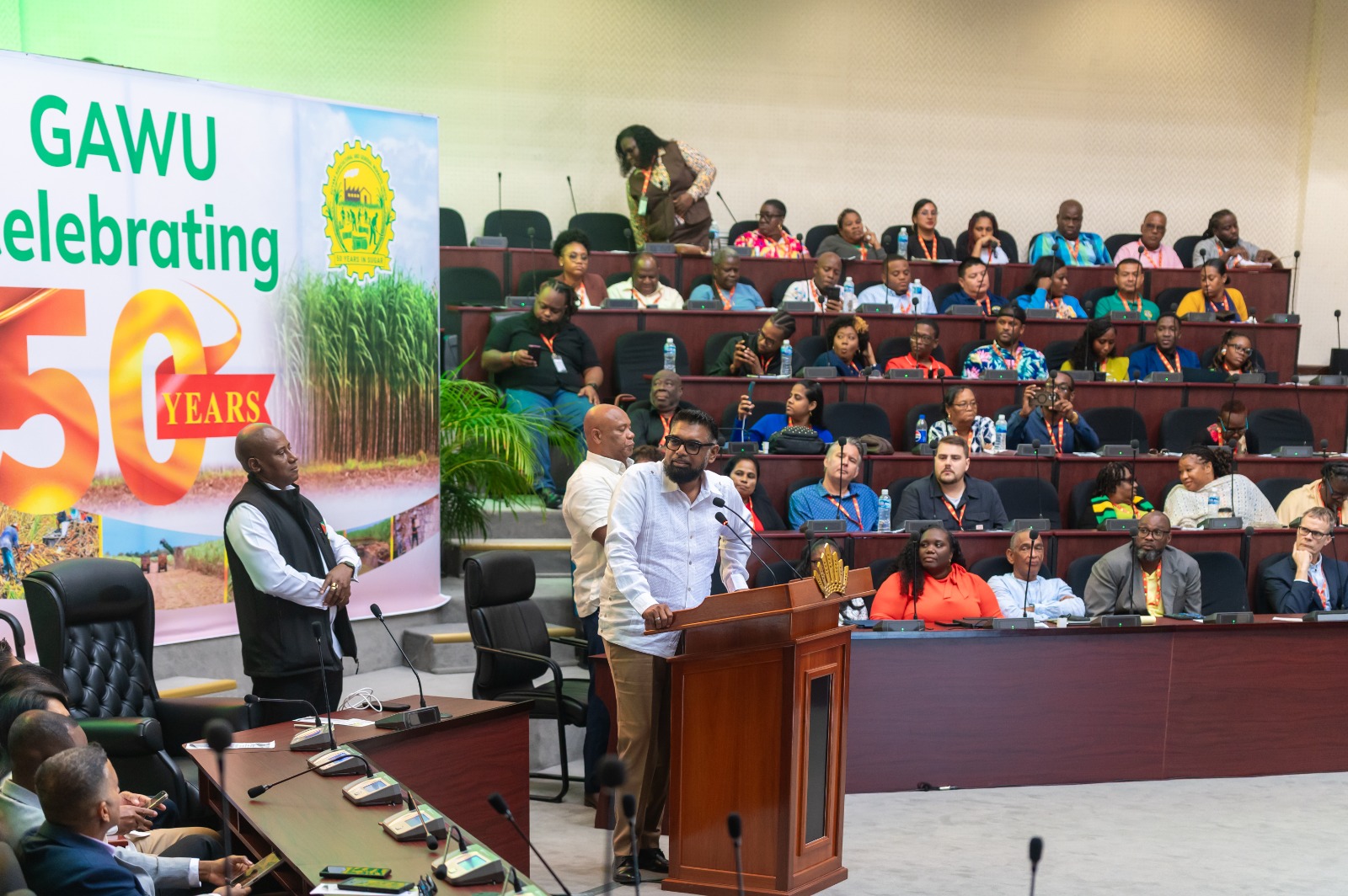 ‘Rebuilding sugar industry is a massive undertaking’ – President Ali says he hails GAWU’s contributions 