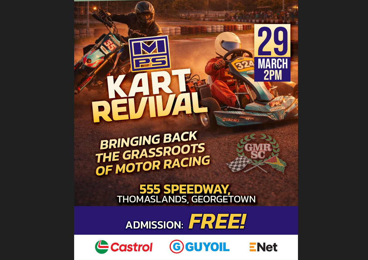 Free entry for ‘revival karting’ as GMR&SC unveils next-gen of Guyana’s motorsport