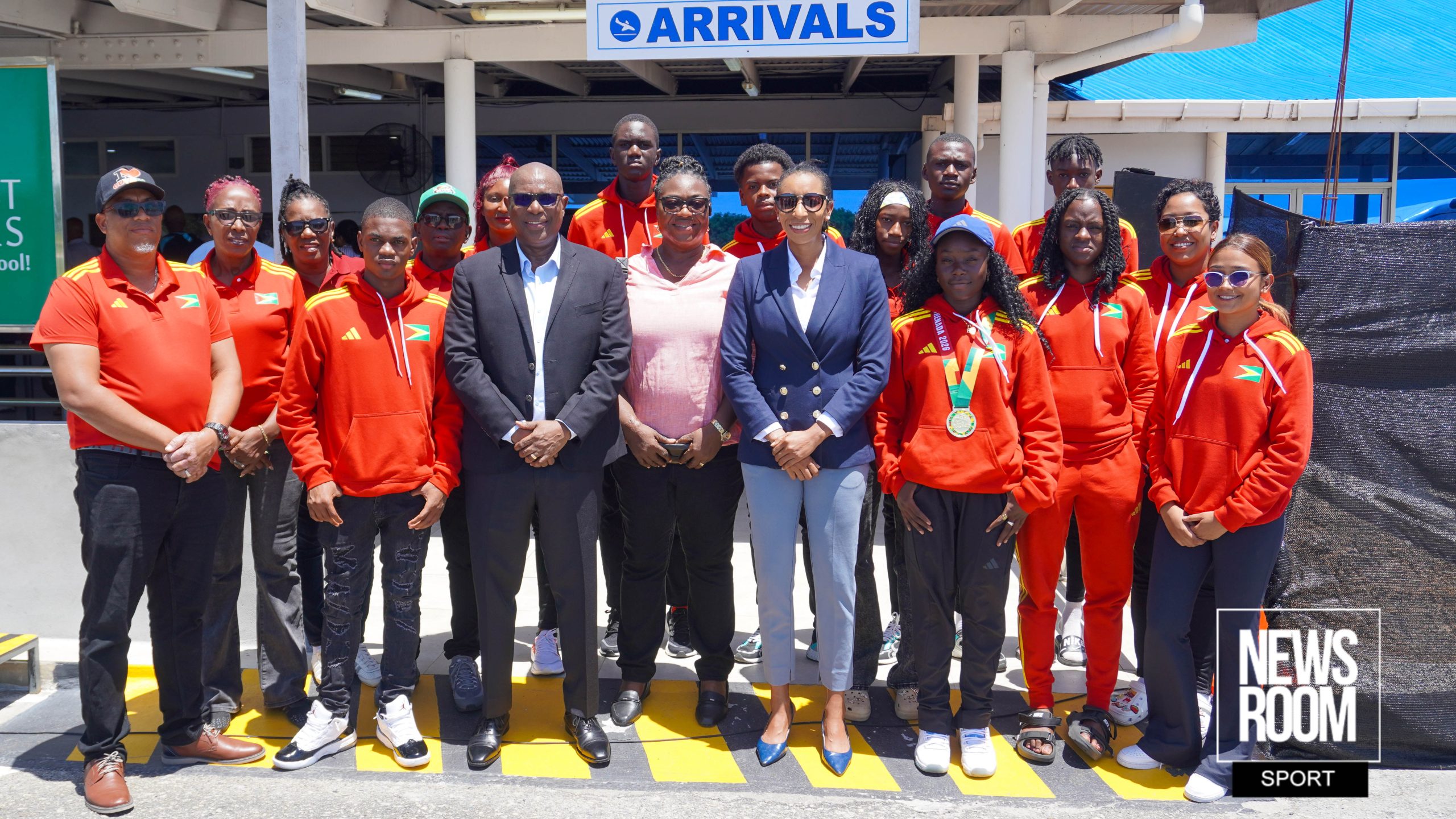 ‘We are proud of you’- First batch of Guyana’s Carifta Games team returns home