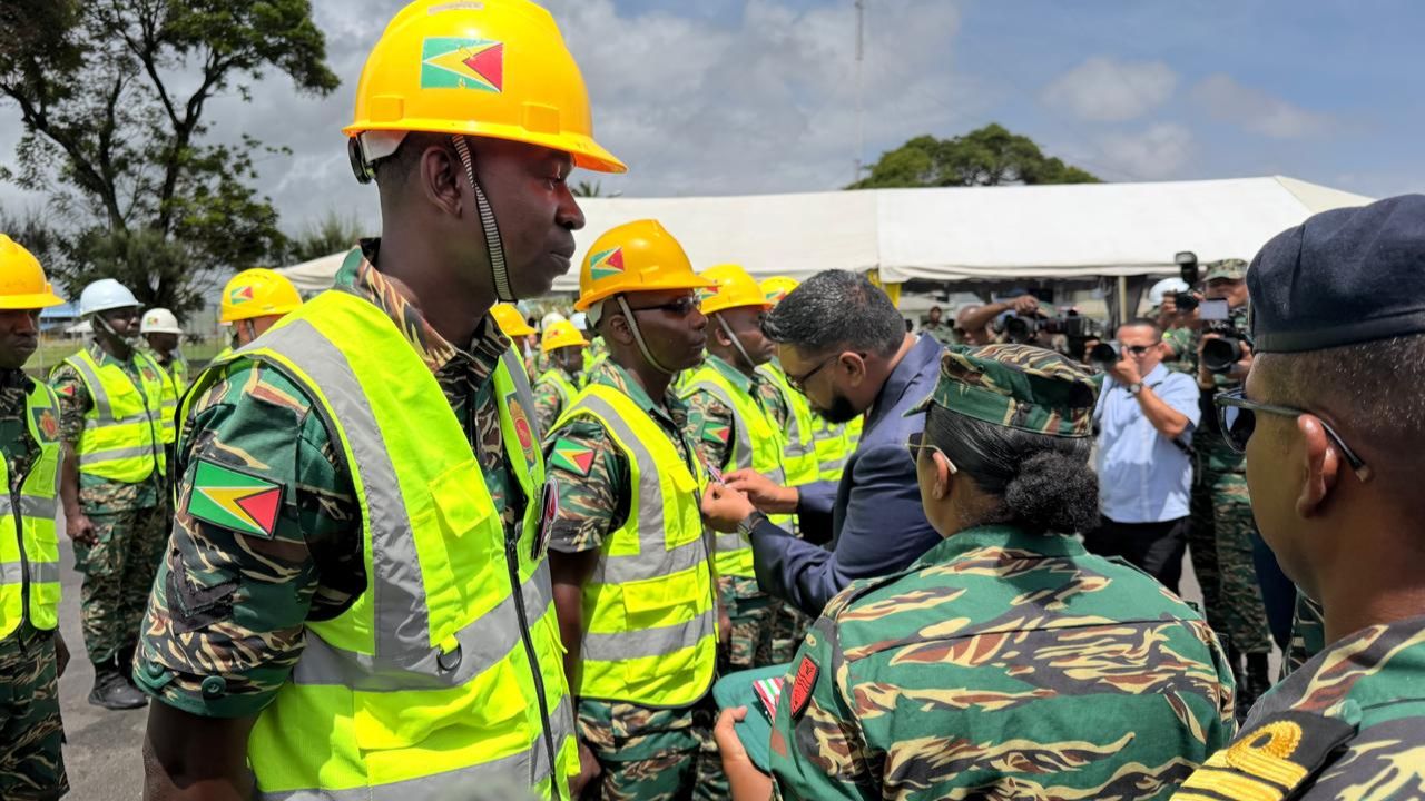 Guyanese soldiers, who supported Jamaica’s rebuilding efforts, honoured