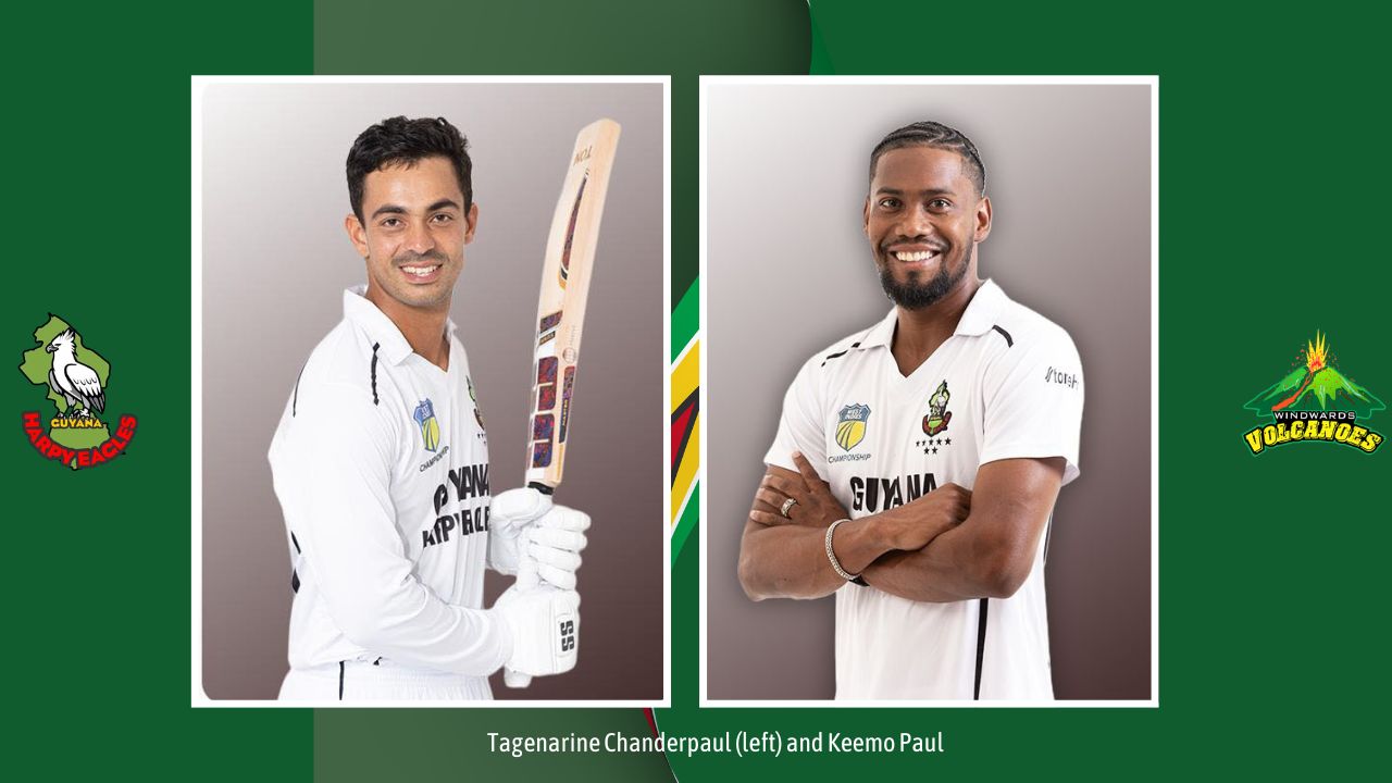 Four-Day: Chanderpaul and Paul hit fifties in Harpy Eagles’ 242 all out
