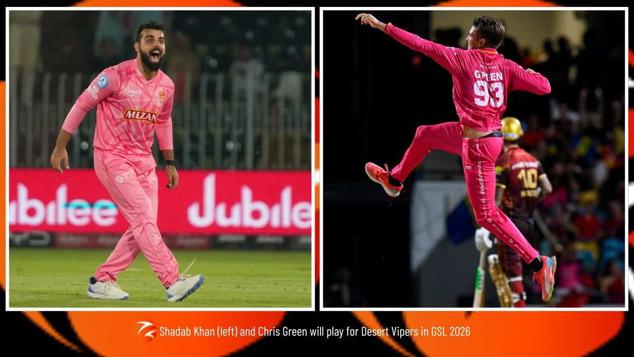 Green eager to join Shadab for Desert Vipers maiden appearance in Global Super League