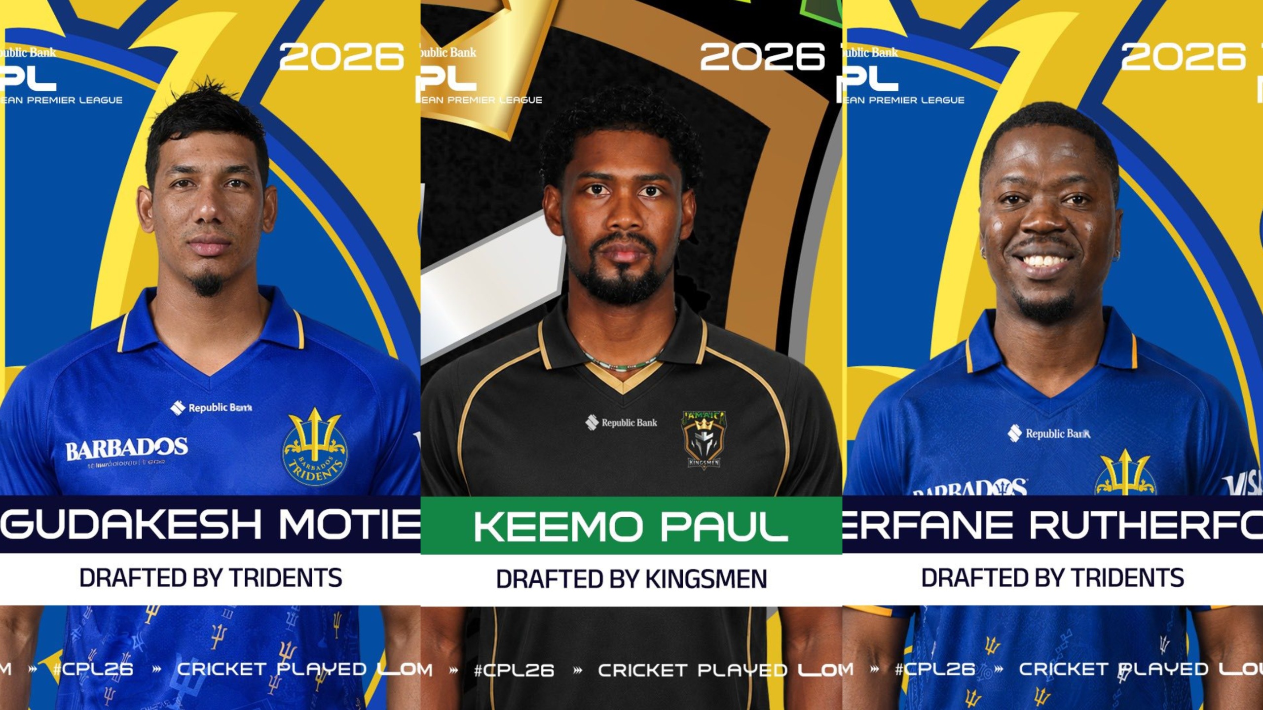 Local players confirmed following CPL 2026 draft