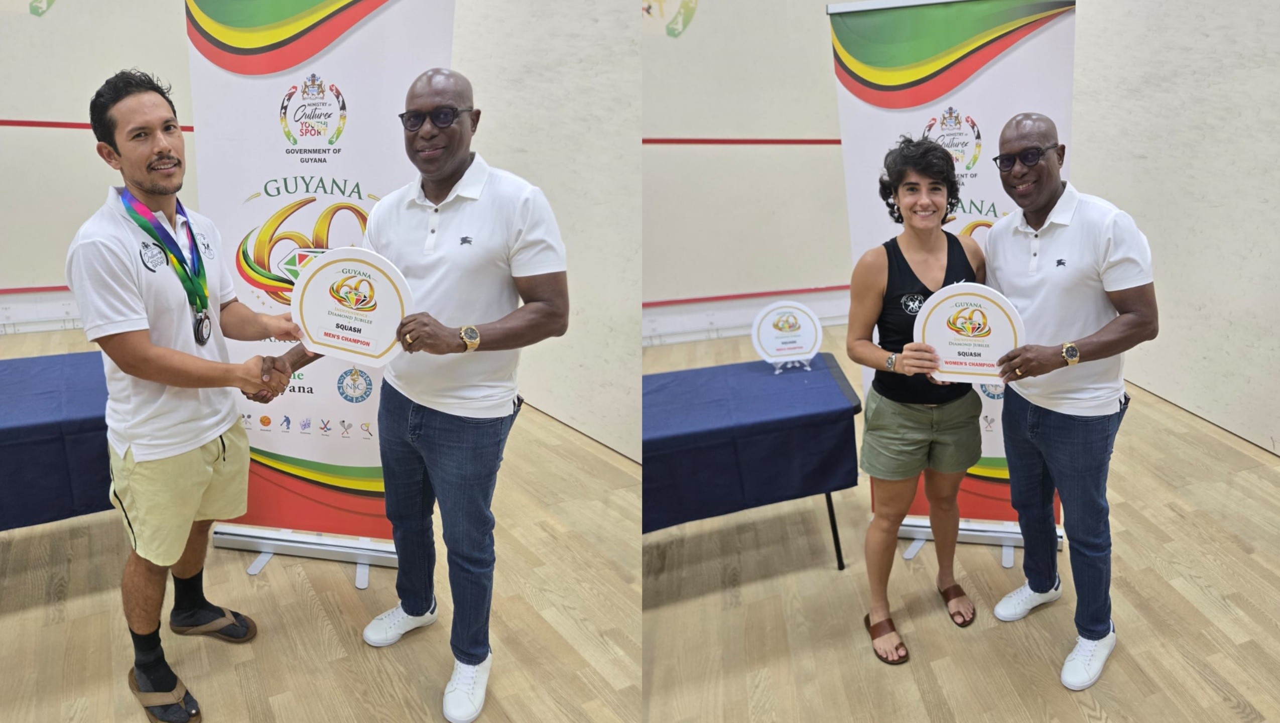 Fernandes and Arjoon claim top individual titles at 60th Independence Squash