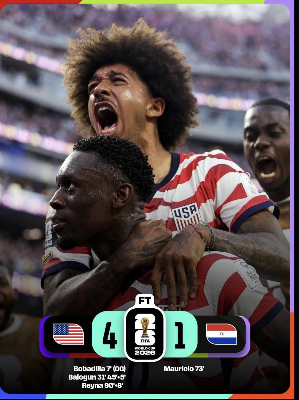 Mondial 2026 : Pour son entrée en lice, les États-Unis pulvérisent le Paraguay