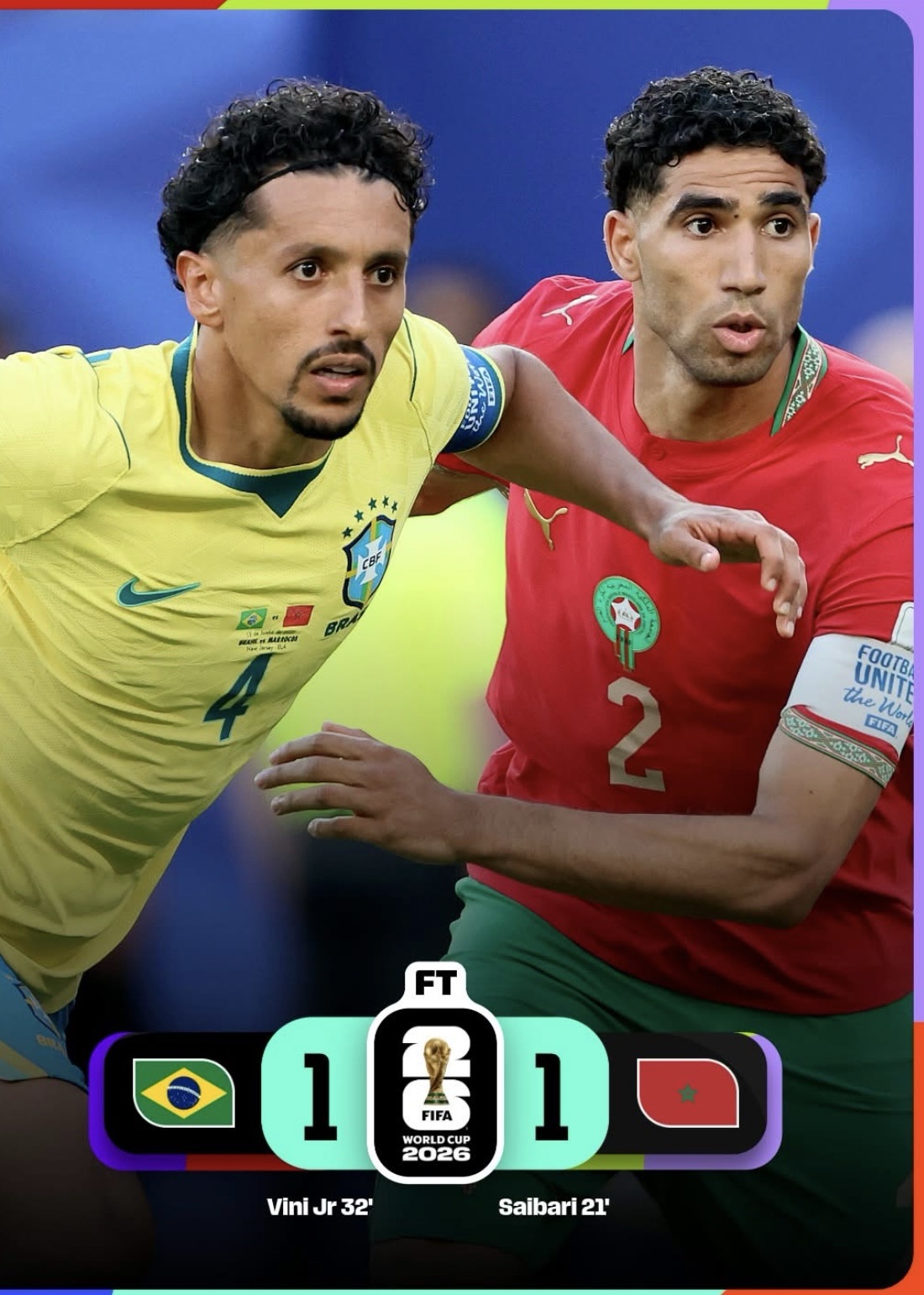 Brésil – Maroc : un beau match sans vainqueur